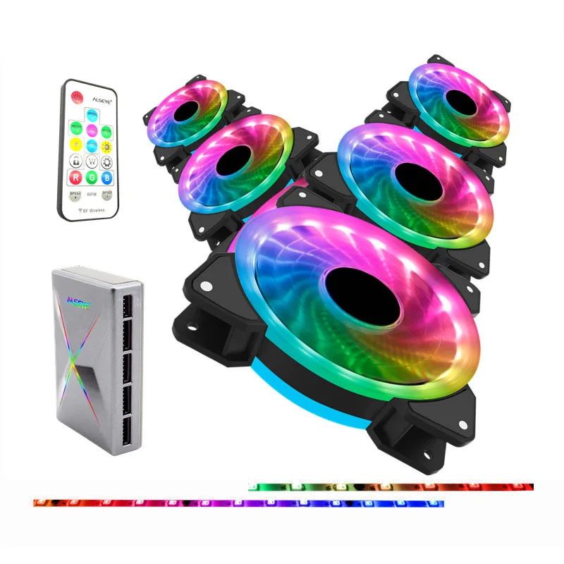 Ventilador para PC RGB de 12v, 120x120x25 mm Ventilador para