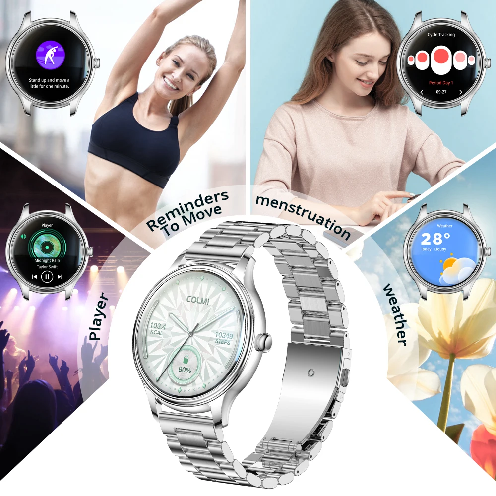 COLMI Smartwatch Display IP68 Impermeable 710 MAh Batería Sensor