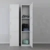 Light gray single 3 doors