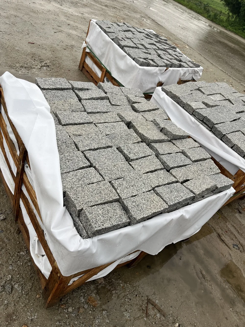 G603 Grey Granite Cobblestone Paver Natural Split for Outdoor Driveways Paver