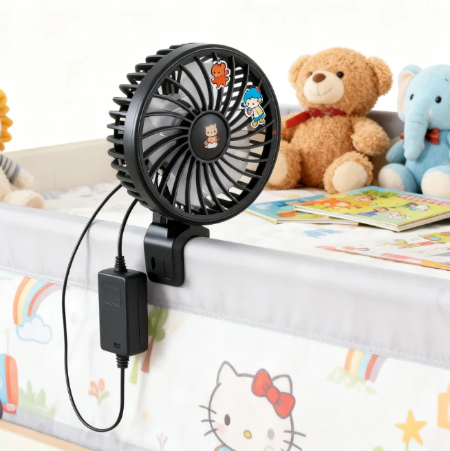 Portable Dual-head Car Fan, USB, 5V, 12V, 24V - detail 10