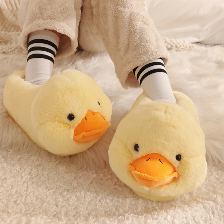 Wholesale New Warm Furry Home Little Yellow Duck Slippers Soft Cute Animal Slippers Female From m.alibaba.com