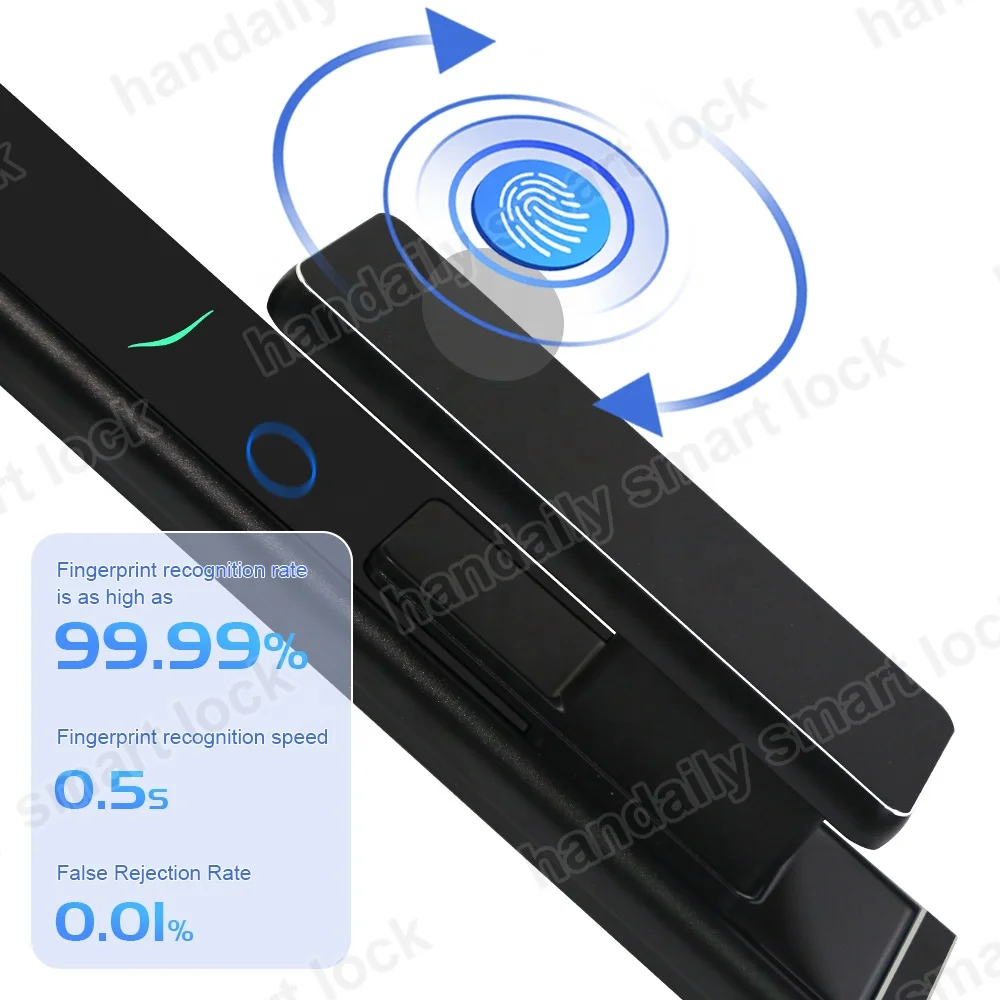 Pabrikang 3D Face Recognition na Tuya WIFI Smart Door Lock na may Camera at Fingerprint Video Intercom, Seguridad na Pinto na may Materyales na CNC L002 CNC