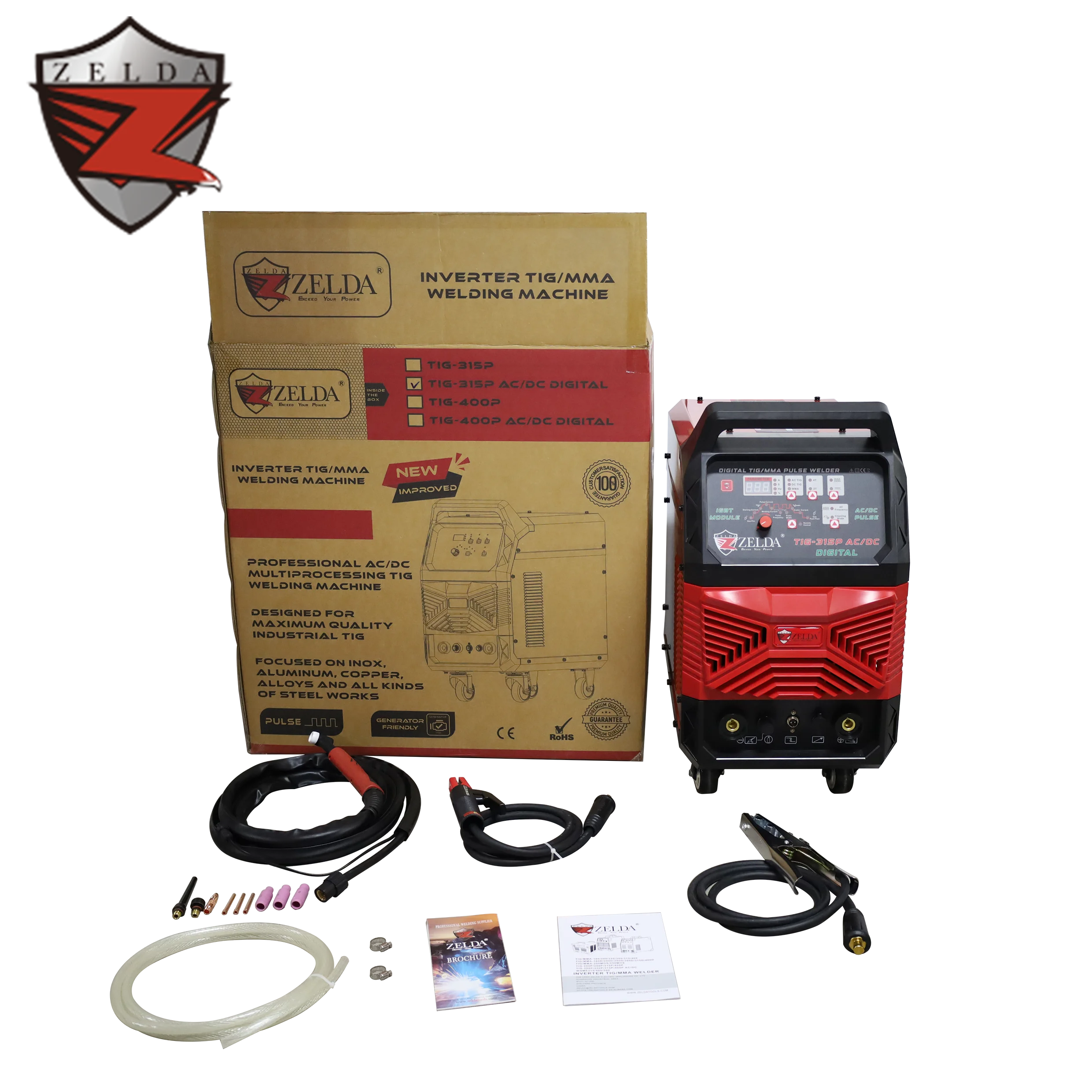 Zelda Dual Voltage TIG Welding Machine for Aluminum & Steel
