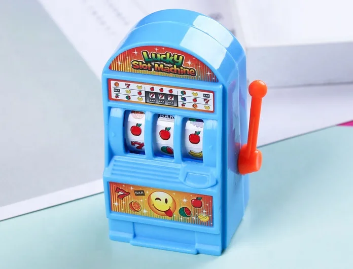 Mini Machine à Sous TOSSPER - Jouet Anti-Stress - Cadeau Novelty Pour Adultes Et Enfants - Fonctionne Sans Piles