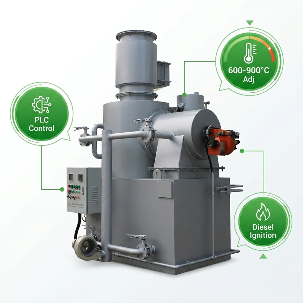 Smokeless Incinerator with Pump, Portable, 220V, 2 kw - detail 6