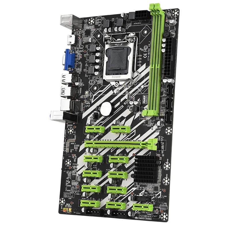 Motherboard Lga 1151 Compatible Gpu B250-C BTC LGA1151 12 PCI-E
