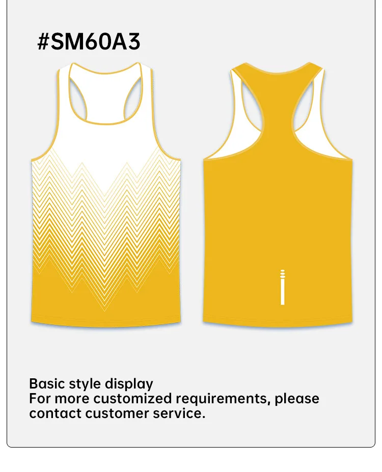 Sports Race Marathon Training Vest Running Singlet Sublimation Marathon Tank Top