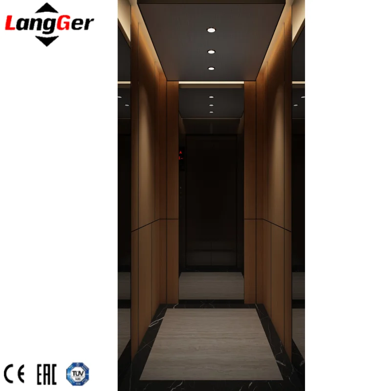 Роскошный дизайн пассажирский лифт с зеркалом украшение из нержавеющей стали для дома отеля конкурентоспособная цена Лифты
