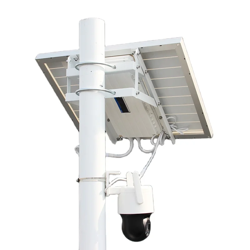12V Outdoor Solar Monitoring Power Supply System 80W 40AH Solar Panel With Inbuilt Battery for  CCTV Radio POE