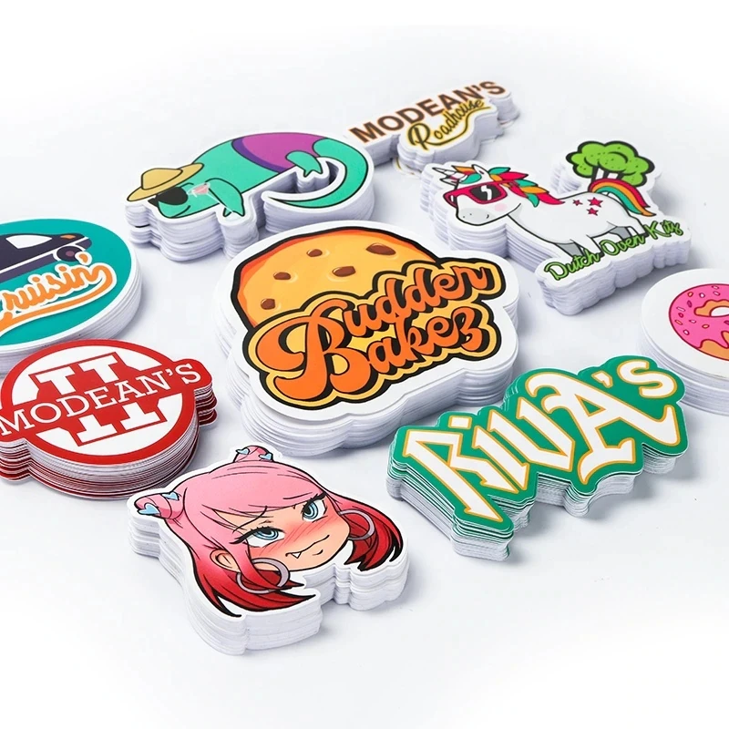 Custom Printing Waterproof Vinyl Stickers Die Cut Label Logo Stickers Adhesive PVC Label Sticker