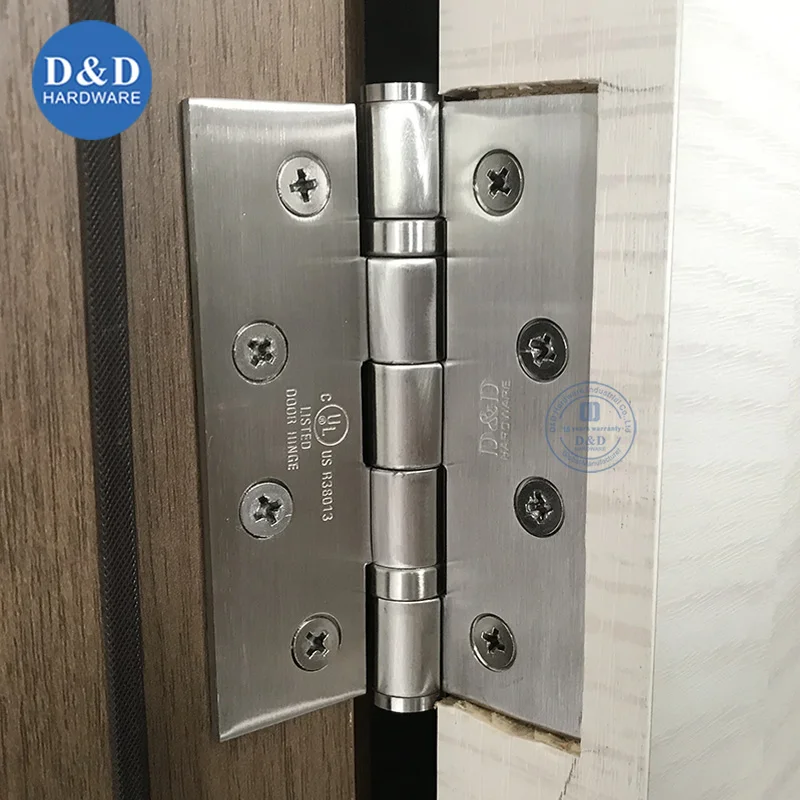 UL Listed Fire Rated Stainless Steel Ball Bearing Butt Metal Commercial Interior Door Hinge