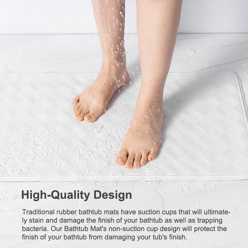 Rubber Bathtub Bath Mat Baby Bath Mat With Suction Cup Antislip Bath