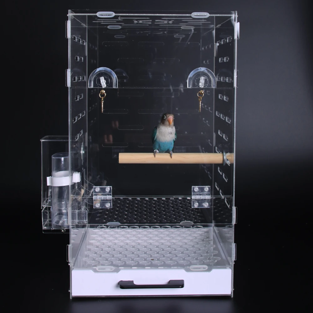 Bonka Bird Toys Cage Cover Model 3630DT For Dome Top Parrot Bird Cages Color Black