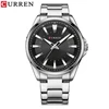 4 Silver Case Black Dial