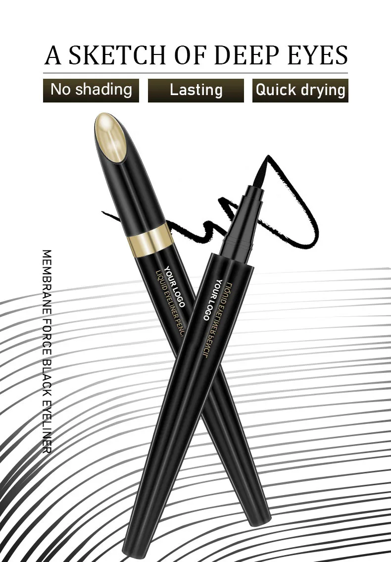 Private Label Wholesale Liquid Eyeliner Smooth,Quick Dry Color