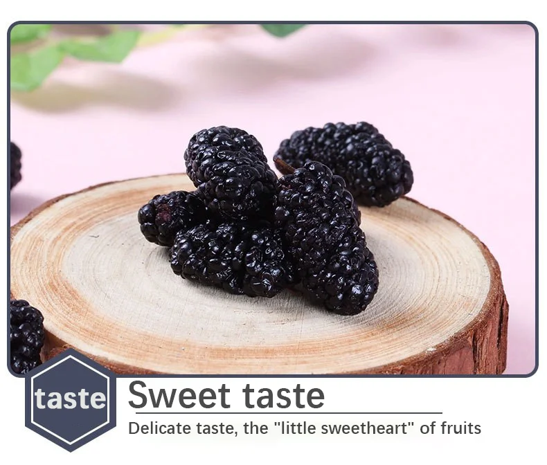 Fully Dried Mulberries Natural Sweet Taste Wholesale Sale of Mature Mulberries Preserved with Syrup Process for Consumption