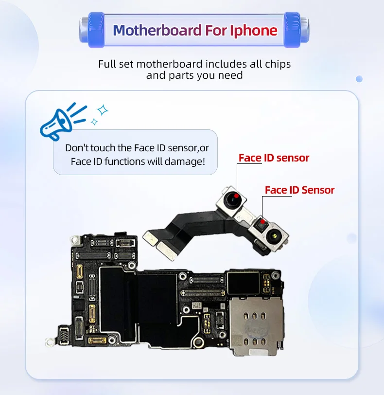 Original Motherboards Unlocked With Face Id Mobile Phone Motherboard ...