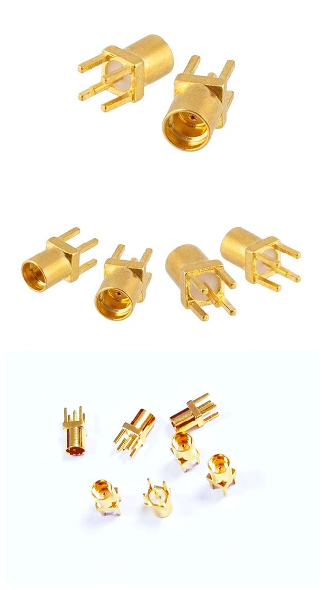 Straight MMCX Female Jack Solder PCB Mount Coaxial RF Connector