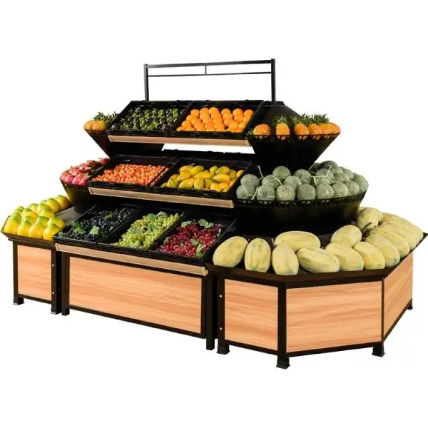 Customized Sprout Shelves Store Shelf Supermarket Steel Mango Lemon Gig