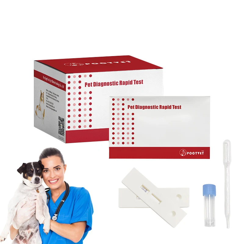 POCTVET Detecting Strips Diagnostic KIT for Canine Distempervirus Antigen Rapid Test Vet CDV Reagents Veterinary CDV test