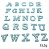 26 letter-blue color