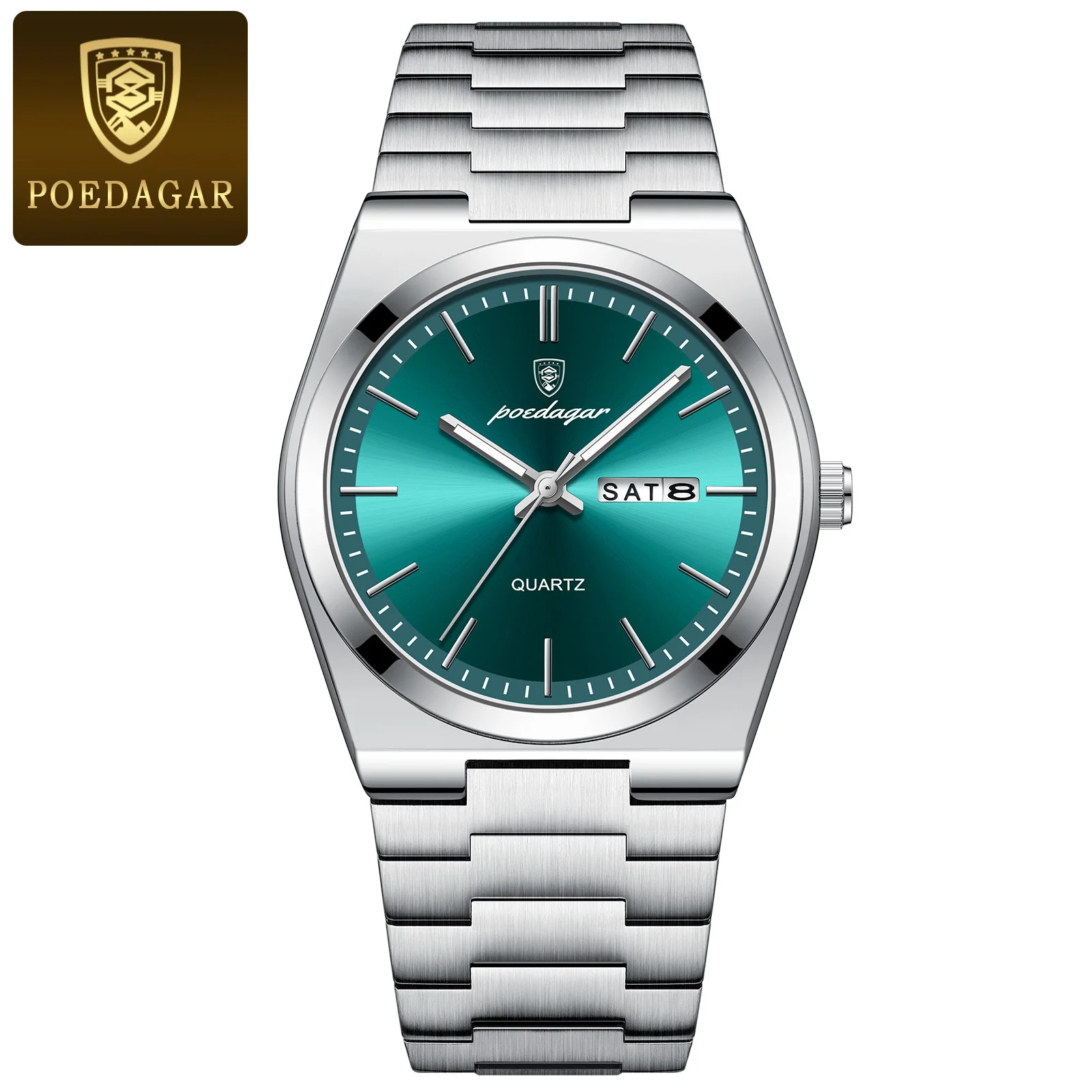 POEDAGAR 930 Hot Sell China Man Quartz Watch Excel Stainless Steel Band Waterproof Date aperçu 10