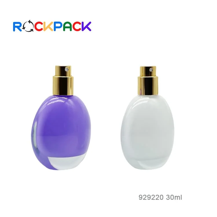 30ml Oval Shape Refill Purple Perfume Atomizer Spray Bottles