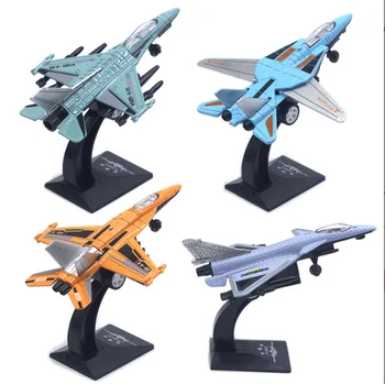 Metal Toy Fighter Model Simulation Children's Toy Aircraft Model Die-casting Toy Aircraft