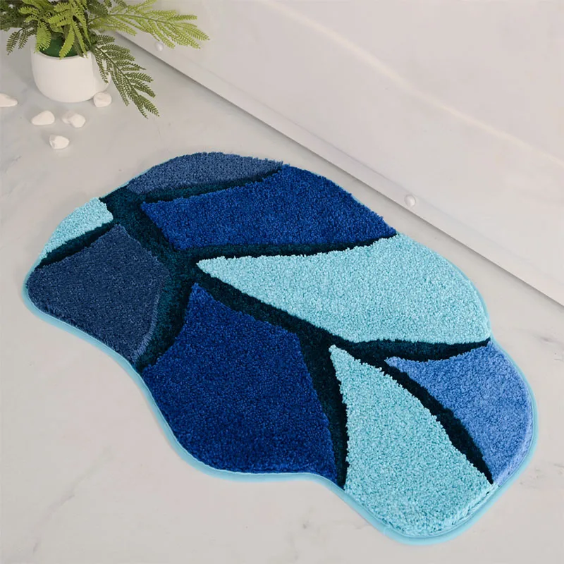 Microfiber Non-Slip Bathroom Rug Extra Absorbent and Quick Dry Bath Mat Soft Luxury Hotel Door Carpet Shower Mat