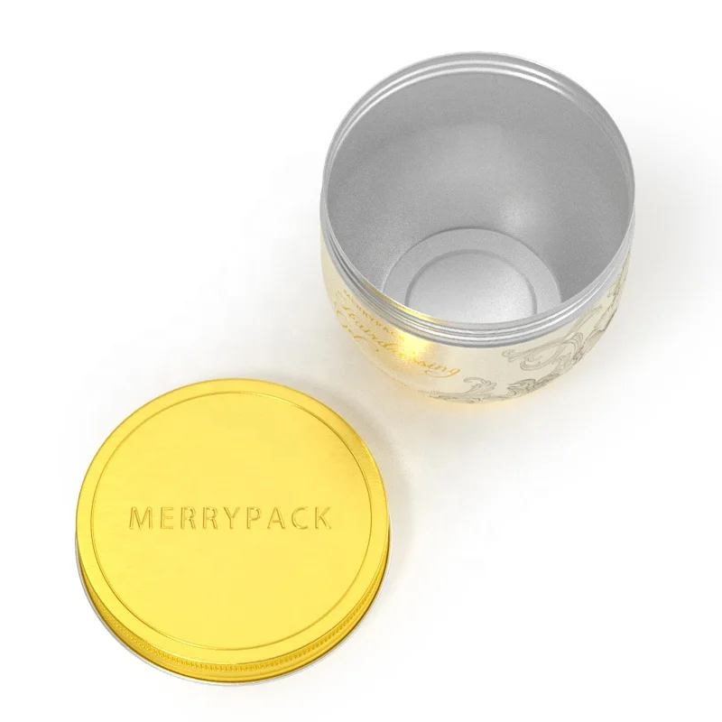 Custom Empty 350ml Metal Tin Container Balm Jar Cosmetic Pomade Cream Wholesale Candle Tin Aluminum Jar