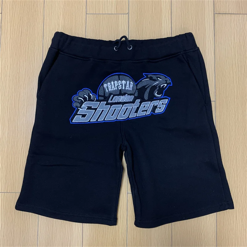 Summer Men Trapstar London Shooters Short Set Women 11 Top Quality Cotton Embroidered Tshirts