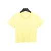 Magliette da donna in cotone giallo