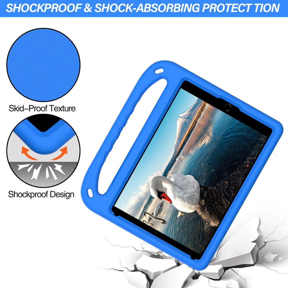 product laudtec shockproof eva tablet case compatible for ipad 10th  11th kid safe drop proof protective cover with anti slip text-8