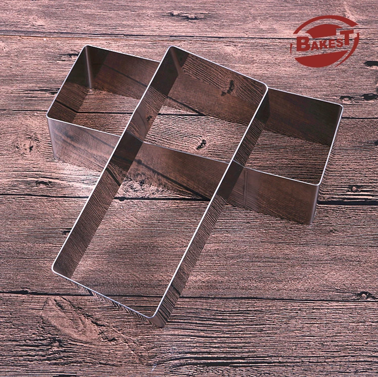 New Arrival Stainless Steel Square Pastry Rings Bakeware Metal Cake Mousse Ring Baking Tools Cake Mould
