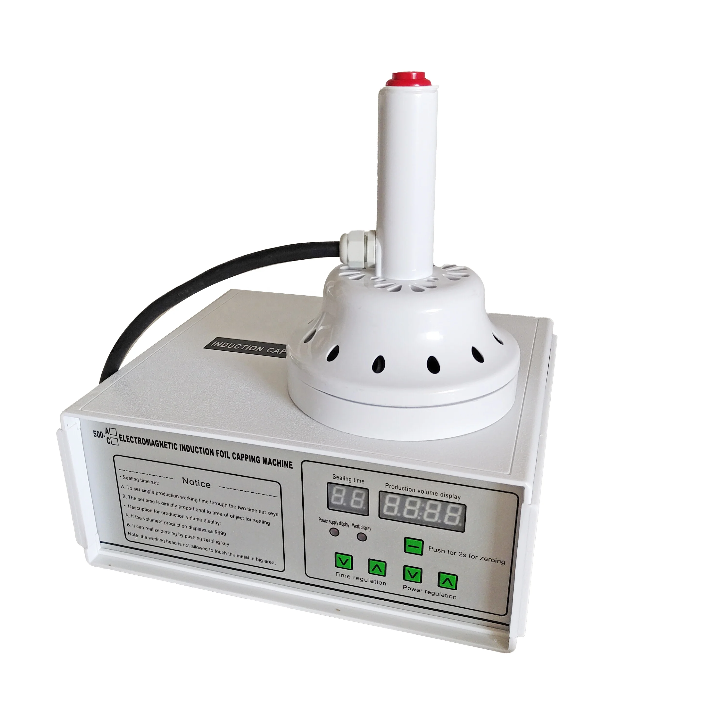 TEBAK TK-600 Manual Electromagnetic Induction Sealing Machine Bottle Capping Sealer Foil Aluminum Liners Sealing Machine