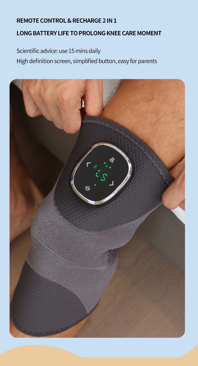 Wireless Smart Physiotherapy Hot Compress Knee Massager Joint Pain