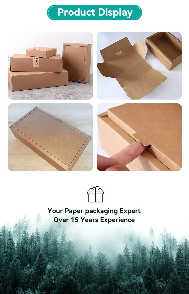 Custom Eco Friendly Kraft Products Packing Shipping Box With Corrugated ...