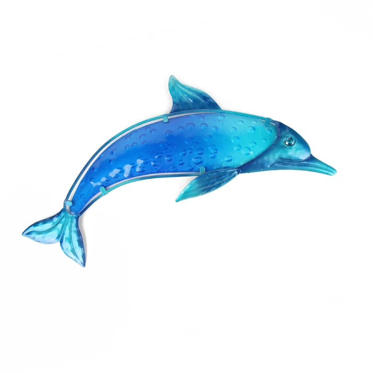  Metal And Premium Glass Cute Dolphin Ocean Dolphins Art Metal Dolphin Wall 1