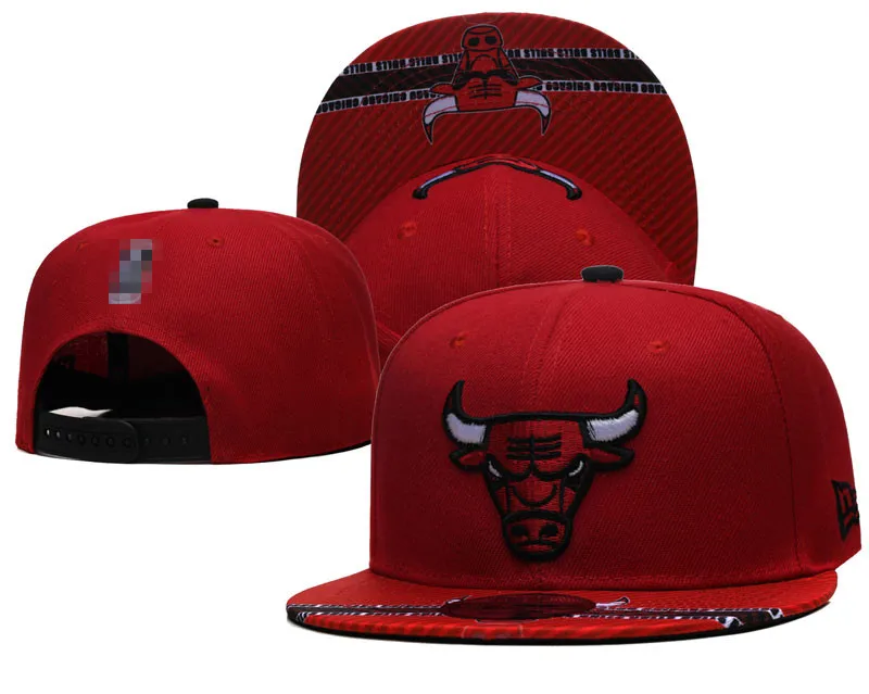 New Arrival 6 Panel 3d Embroidery Flat Brim Chicago Sports Caps Fitted Custom Hat Bulls Sport
