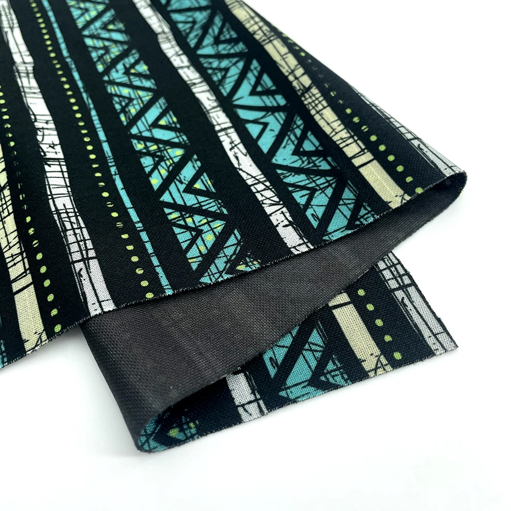 Экологичная ткань из бамбукового волокна для платья, дизайнерские подгузники из бамбукового волокна с геометрическим принтом, Бамбуковая ткань для одежды