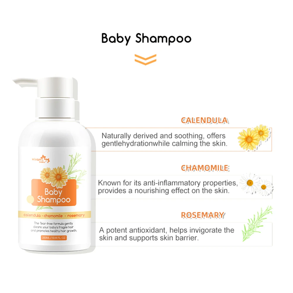 Private Label Xiran Baby Hair & Skin Products Cruelty Free Sensitive