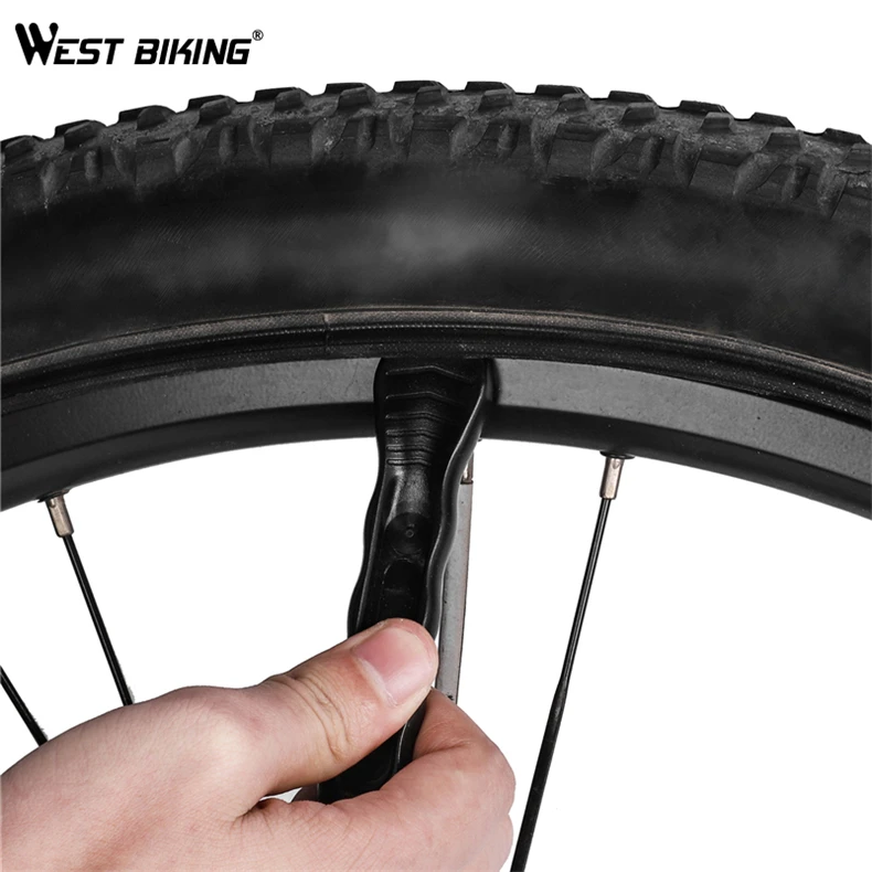 WEST BIKING 3-Color High-Strength Bike Tyre Levers Lightweight Pry Bar Bicycle Tire Spoon Levers New Design for Easy Repair