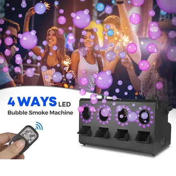 Factory 3000W LED Bubble Smoke Machine DMX 512 Wireless Remote Control RGBW LED Bubble Fog Machine for DJ Disco Party Night Club