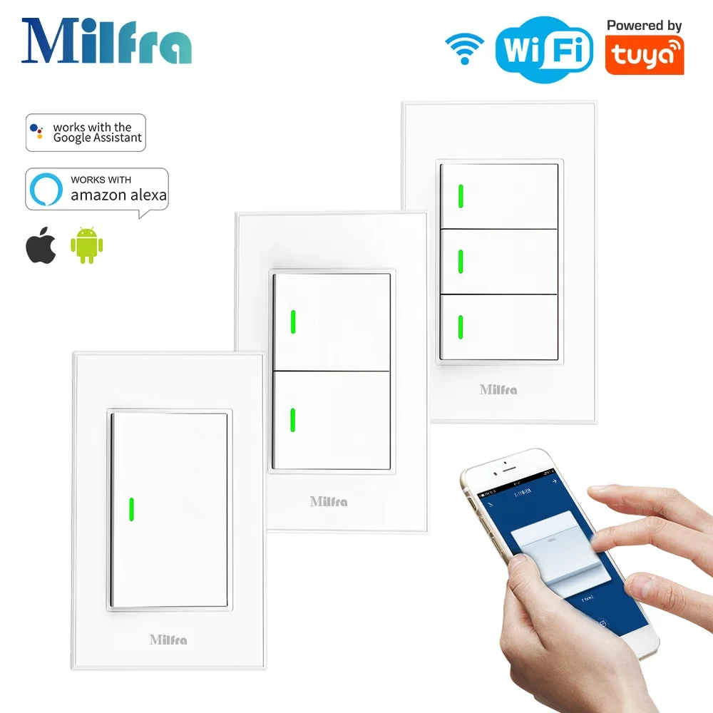 WIFI APP Remote Control Smart Home Smart Light Switch Remote Control Matter Smart Wall Switch
