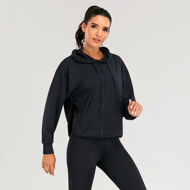 Vetages de moletom feminino para academia, novo design fitness