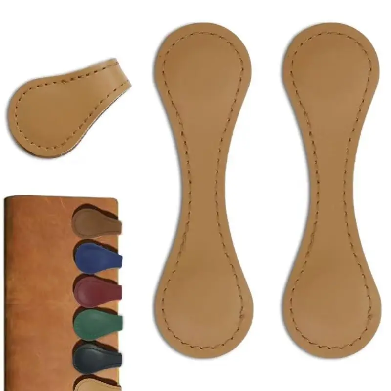Custom Handmade Leather Magnetic Bookmarks-Elegant & Durable Leather Book Markers for Readers Gift Idea preview 6