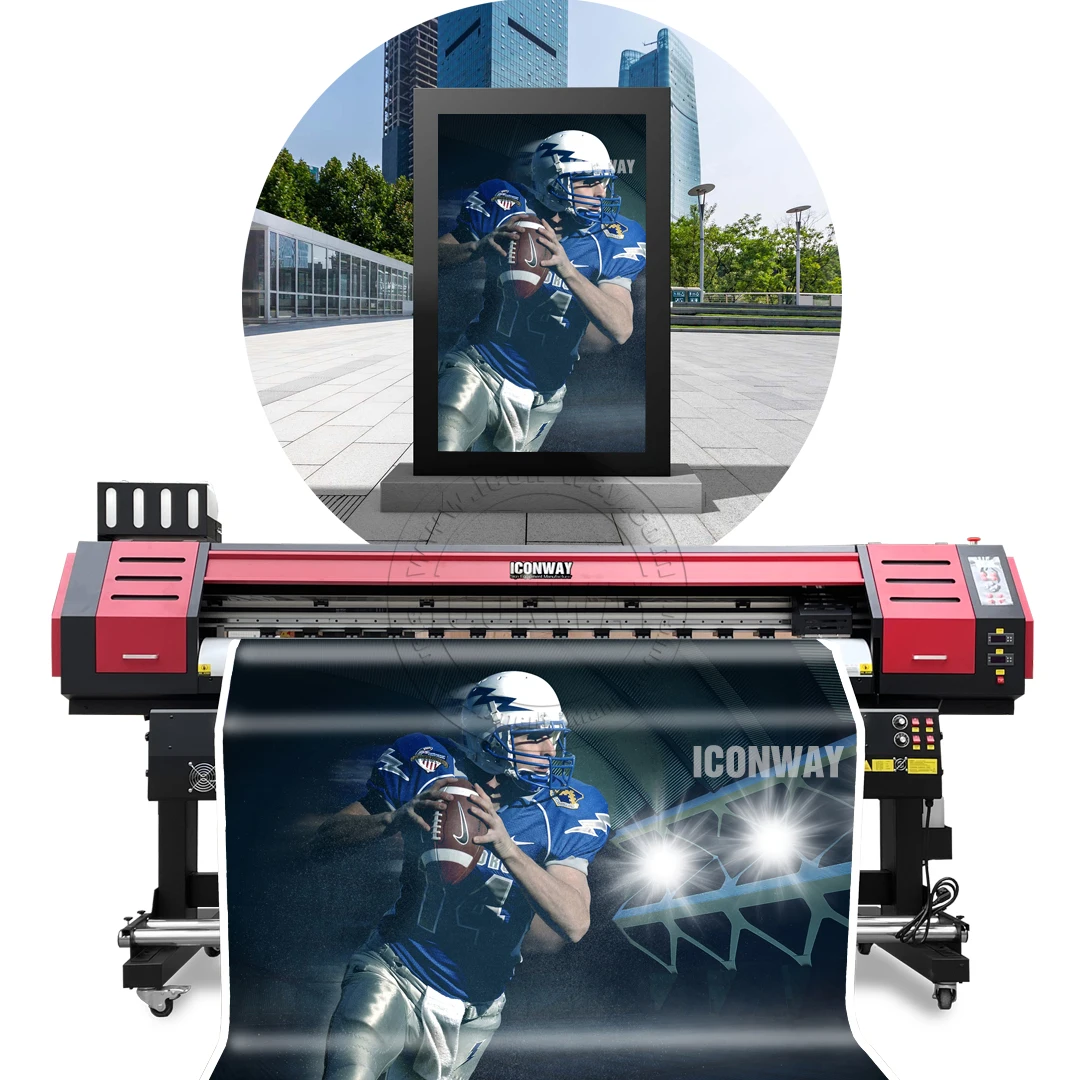 Iconway High Speed Flex Printing Machine Eco Solvent Printer