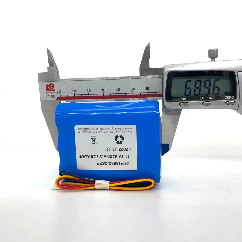 11.1v 4400mah li-ion battery 3s2p icr18650