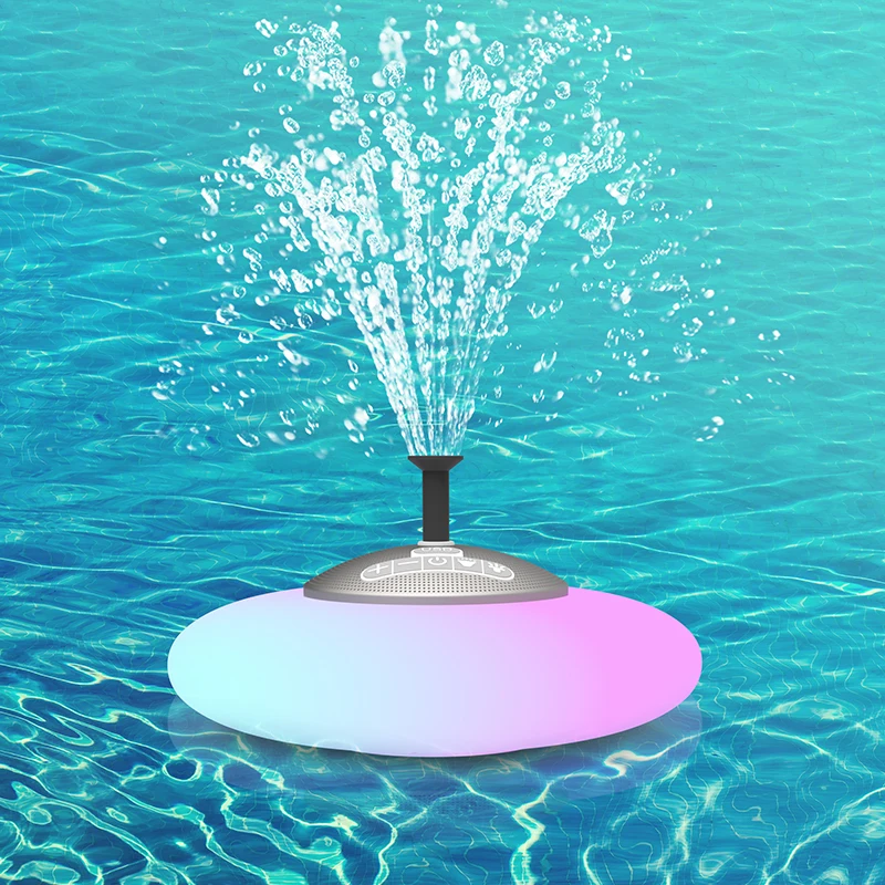 Led Lights Water Fountain Bluetooth Speakers Colorful Led Water